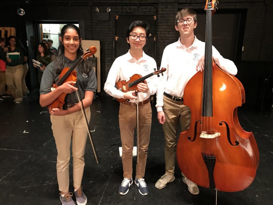 Freshman+Deepika+Sitaraman+and+sophomores+Victor+Nguyen+and+Jackson+Burnette+all+earned+spots+in+the+North+Central+Honor+Orchestra+in+early+October.